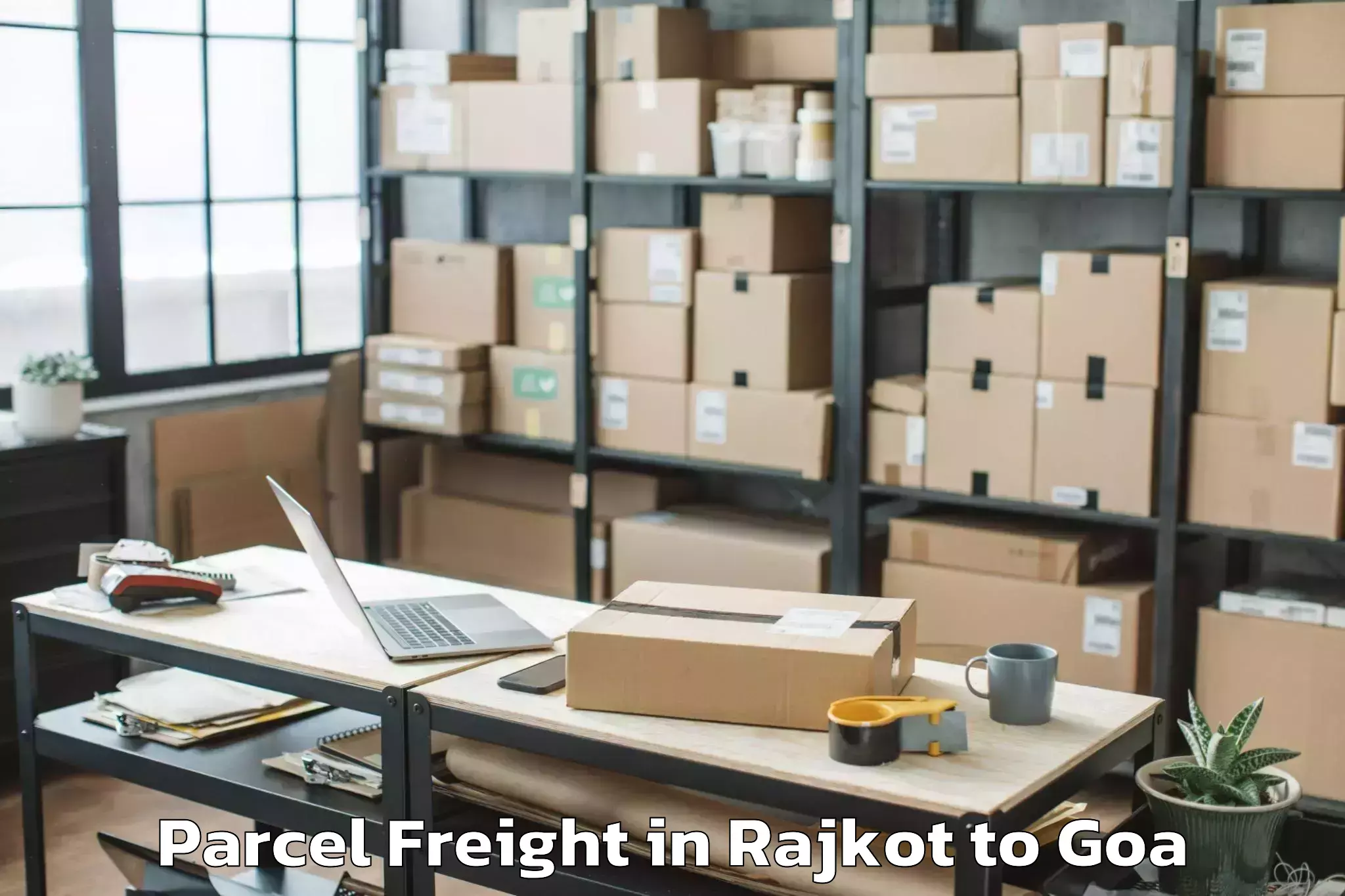 Trusted Rajkot to Saligao Parcel Freight